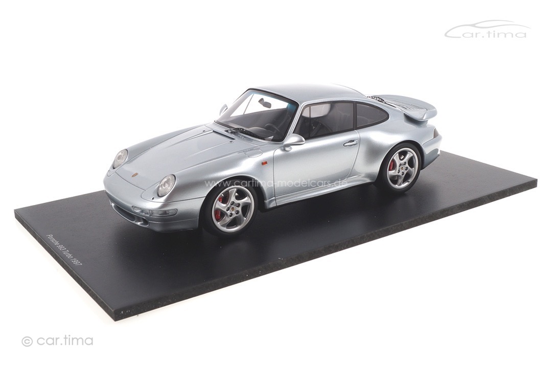 Porsche 911 (993) Turbo silber Spark 1:18 18S468