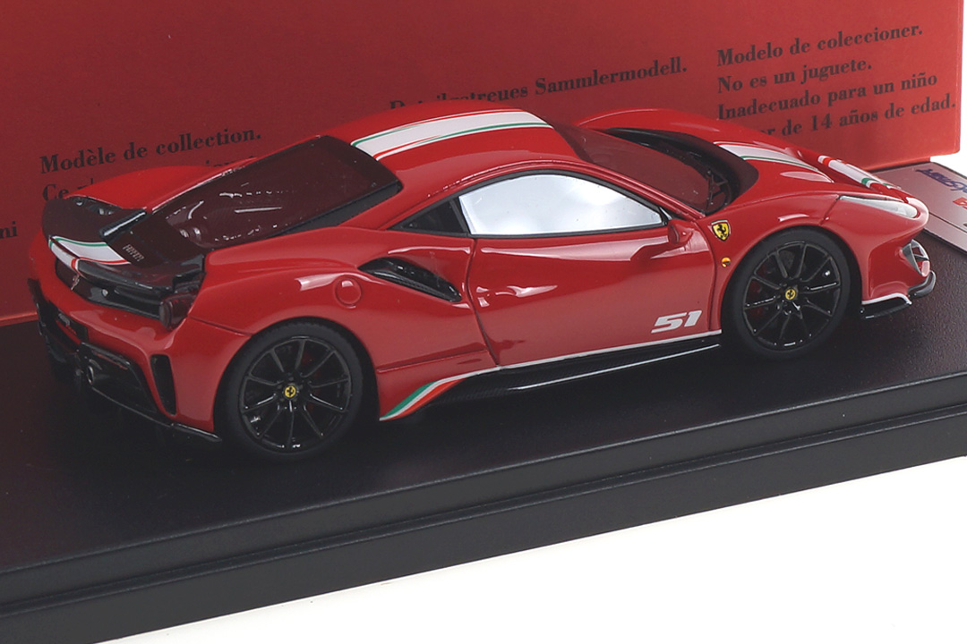 Ferrari 488 Pista Piloti Rosso Corsa LookSmart 1:43 LS488PPA