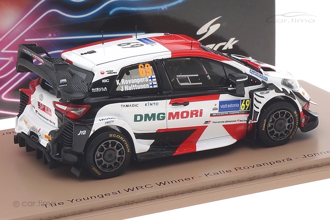 Toyota Yaris WRC Winner Rallye Estonia 2021 Rovanperä/Halttunen Spark 1:43 S6594