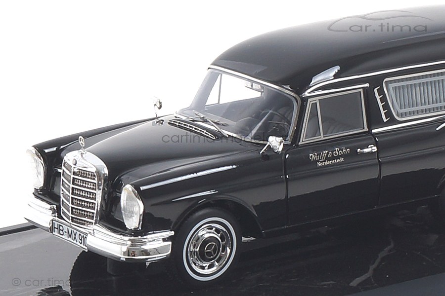 Mercedes-Benz 220SE Pollmann Hearse 1963 schwarz Matrix 1:43 MX41302-091