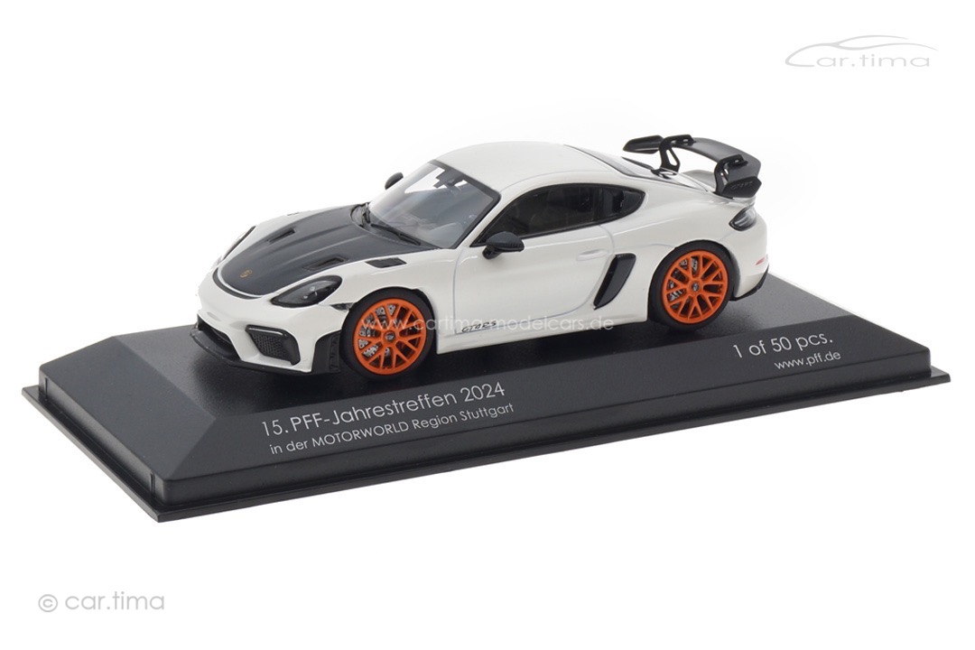 Porsche 718 Cayman GT4 RS PFF-Jahrestreffen 2024 Minichamps car.tima CUSTOMIZED 1:43