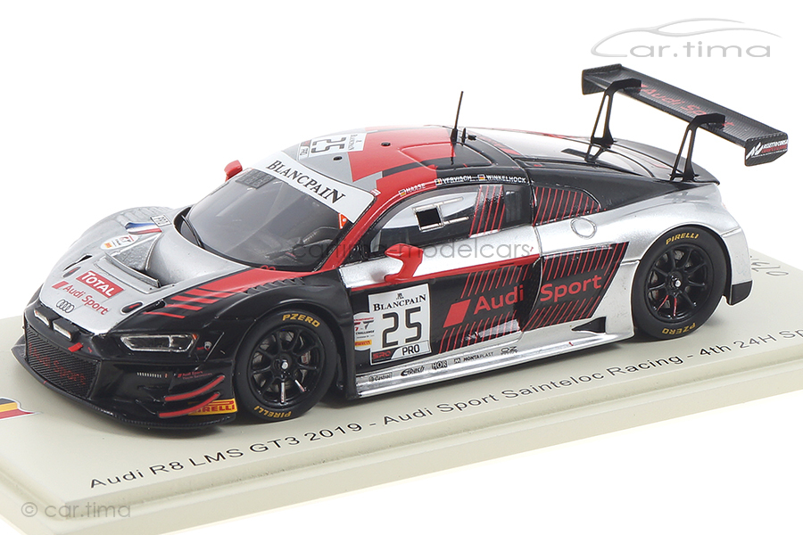 Audi R8 LMS GT3 24h Spa 2019 Haase/Vervisch/Winkelhock Spark 1:43 SB253