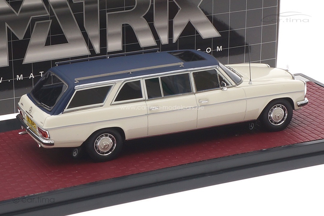 Mercedes-Benz W114 LWB Crayford Estate 1971 weiß Matrix 1:43 MX51302-211