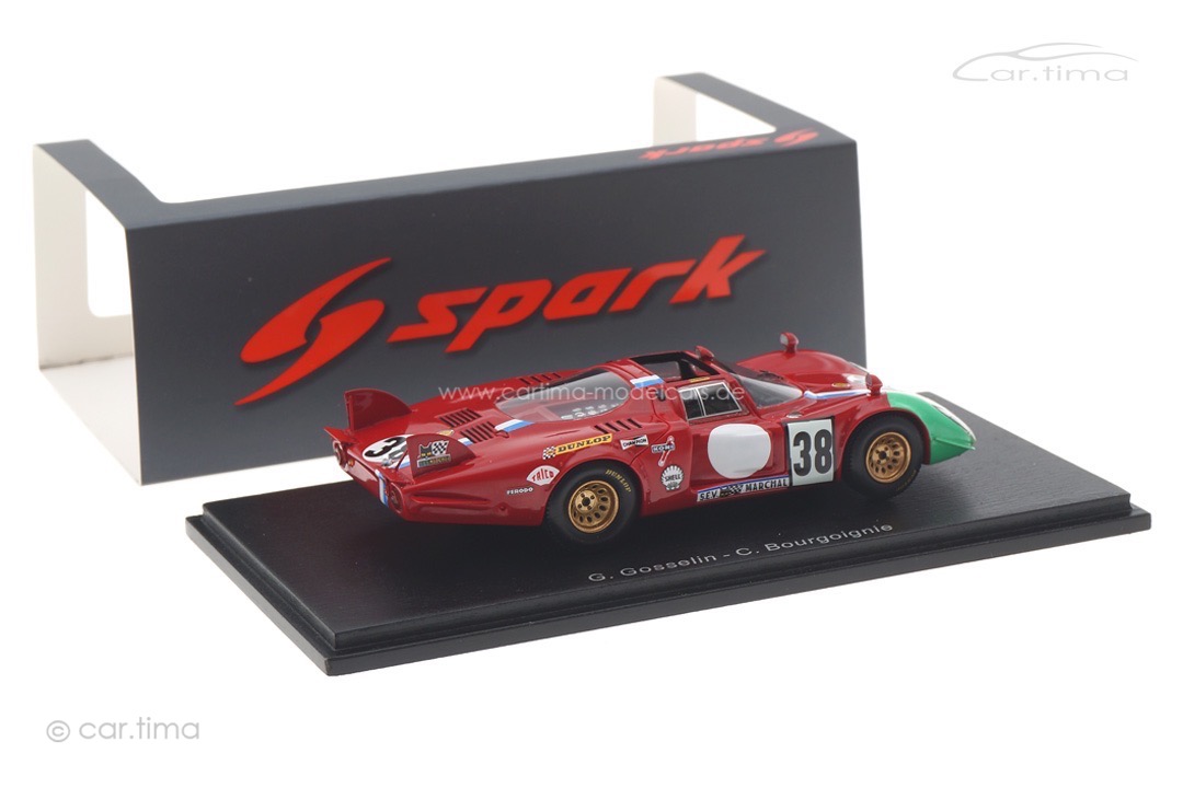 Alfa Romeo T33/2 24h Le Mans 1969 Pilette/Slotemaker Spark 1:43 S8801