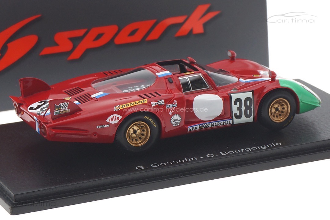 Alfa Romeo T33/2 24h Le Mans 1969 Pilette/Slotemaker Spark 1:43 S8801