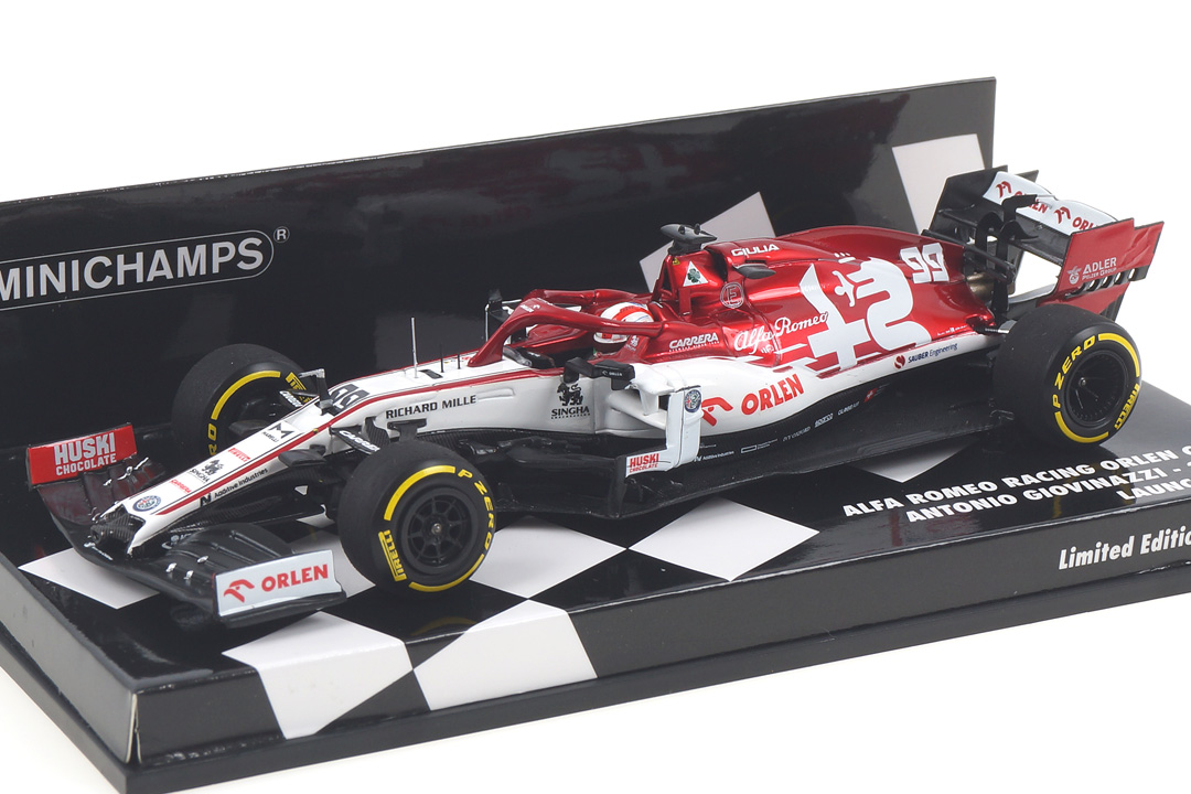 Alfa Romeo Racing Orlen C39 Launch Spec 2020 A. Giovinazzi Minichamps 1:43 417200099