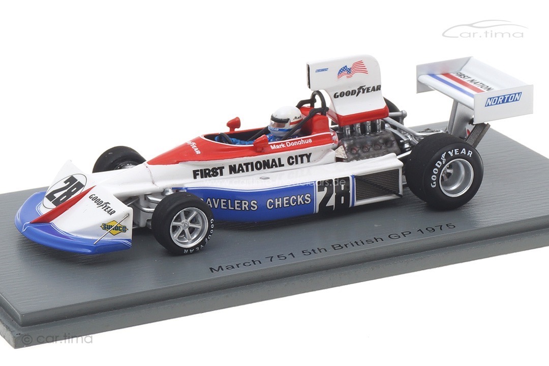 March 751 GP Großbritannien 1975 Mark Donohue Spark 1:43 S5375