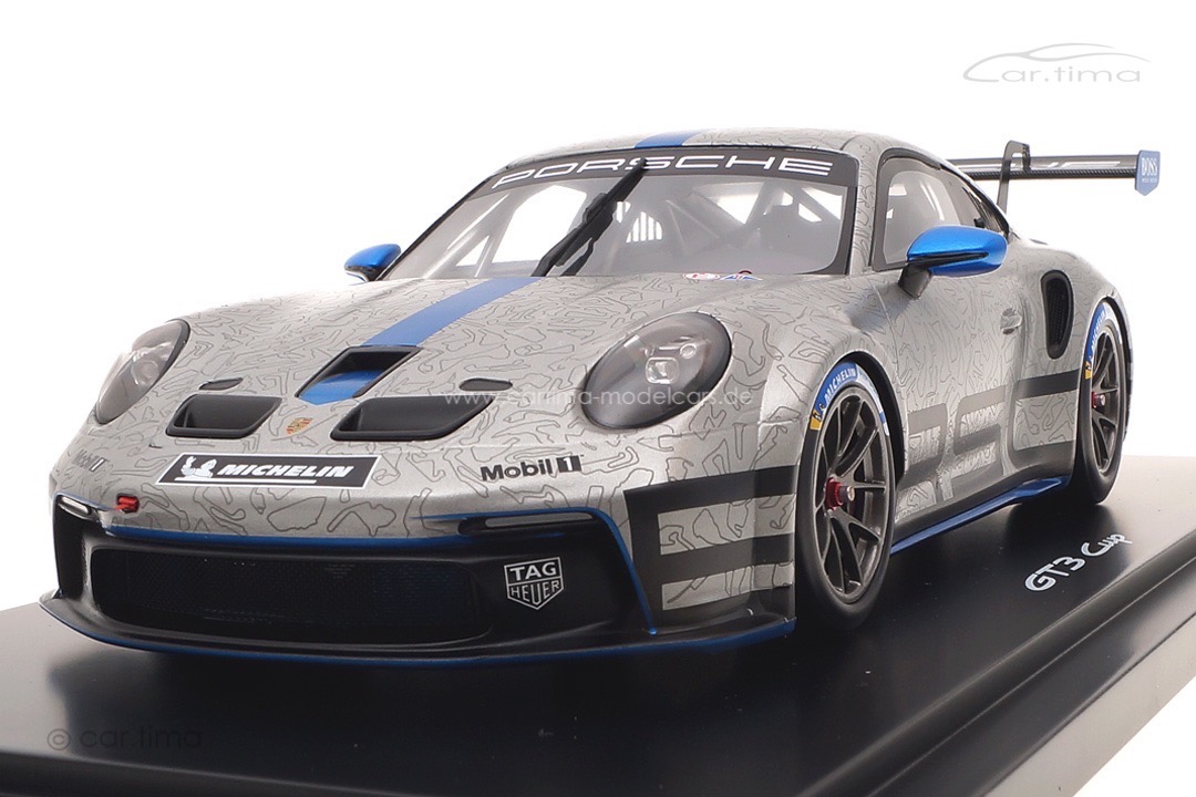 Porsche 911 (992) GT3 Cup GT-Silver/Sharkblue met. Spark 1:18 WAP0219920NGT3