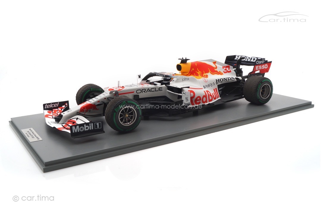 Red Bull Racing RB16B GP Türkei 2021 Max Verstappen inkl. Vitrine Spark 1:12 12S031