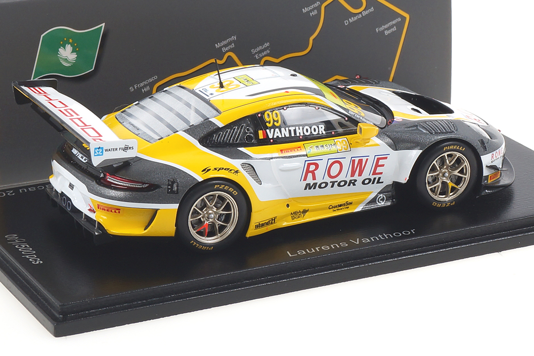 Porsche 911 GT3 R Macau 2019 Laurens Vanthoor Spark 1:43 SA210