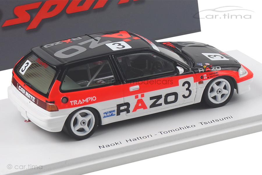 Honda Civic EF3 Suzuka 1989 Hattori/Tsutsumi Spark 1:43 S5457