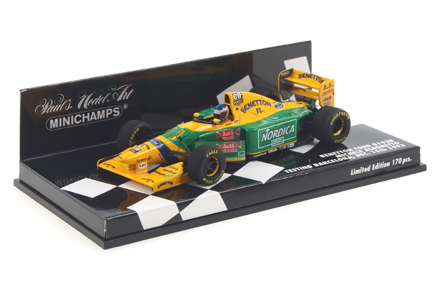 Benetton Ford B193B Test Barcelona 1993 Michele Alboreto Minichamps 1:43 417930099