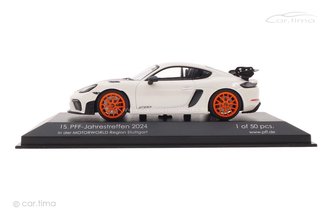 Porsche 718 Cayman GT4 RS PFF-Jahrestreffen 2024 Minichamps car.tima CUSTOMIZED 1:43