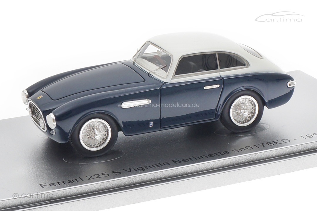 Ferrari 225 S Vignale Berlinetta sn0178ED 1952 blau/weiß Kess 1:43 KE43056251