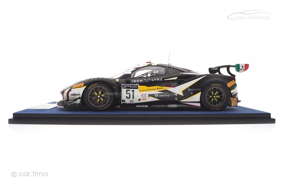 Ferrari 488 GT3 Winner 24h Spa 2021 Ledogar/Nielsen/Pier Guidi Looksmart 1:18 LS18RC015