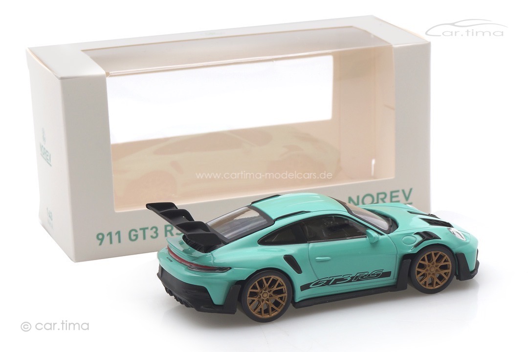 Porsche 911 (992) GT3 RS mint/Dekor schwarz Norev 1:43 750045