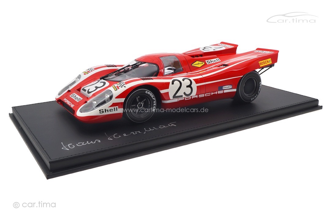 Porsche 917 K Winner 24h Le Mans 1970 Originalsignatur Hans Herrmann 1:12 