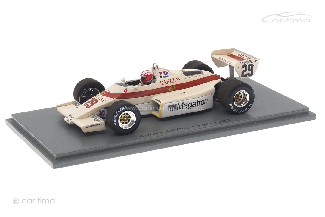 Arrows A6 Detroit GP 1983 Marc Surer Spark 1:43 S5787