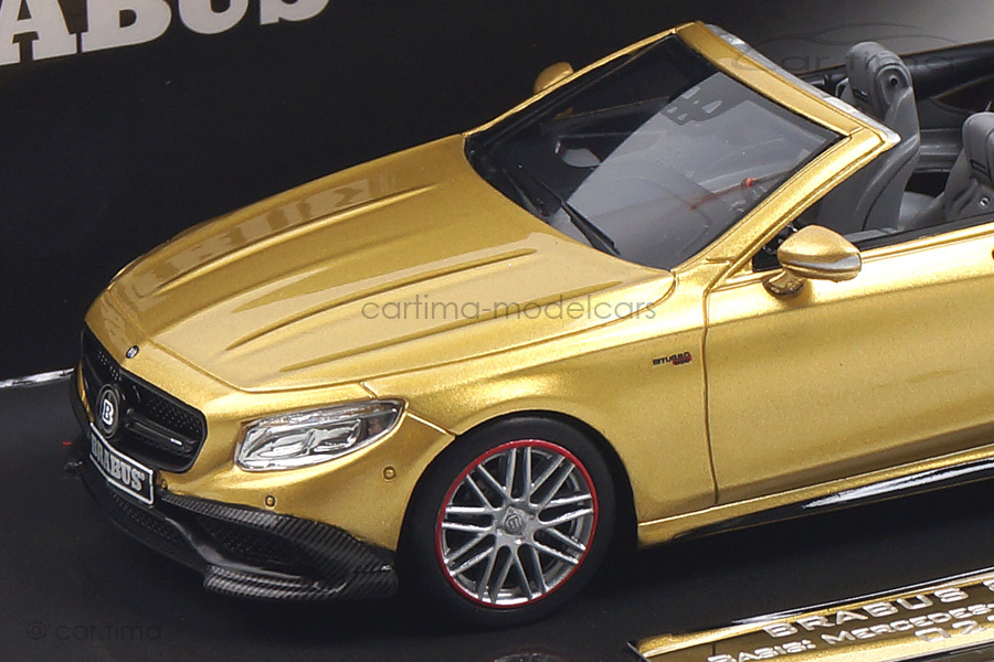 Brabus 850 S-Class Cabriolet 2016 gold Minichamps 1:43 437034234