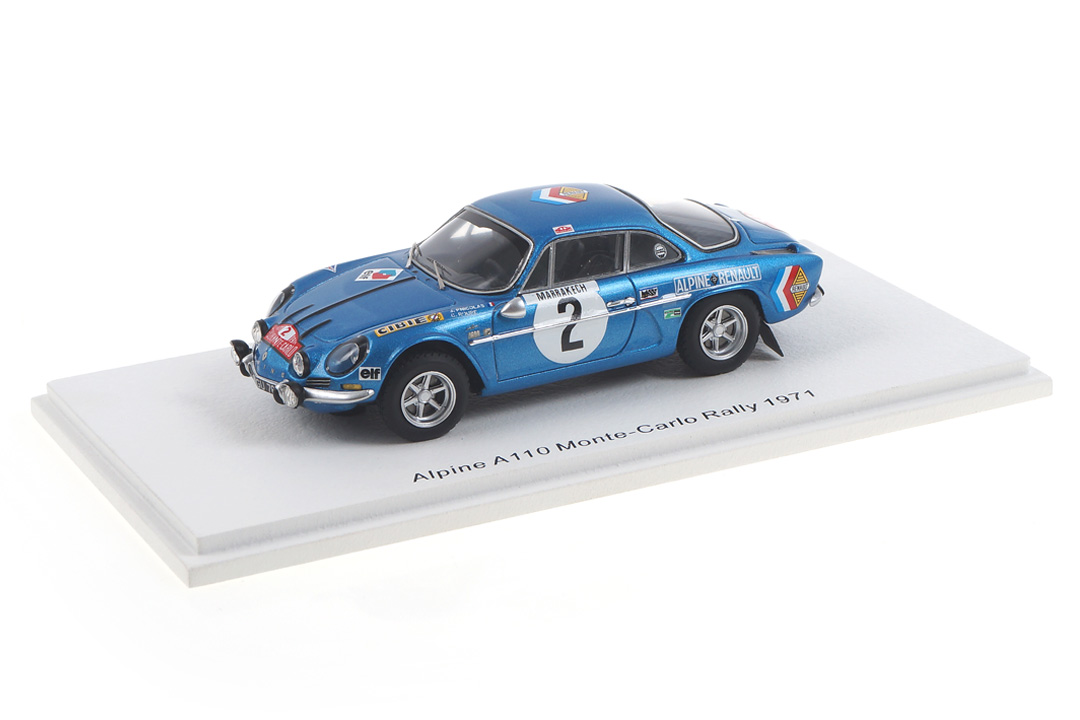 Alpine A110 Rallye Monte Carlo 1971 Nicolas/Roure Spark 1:43 S6108