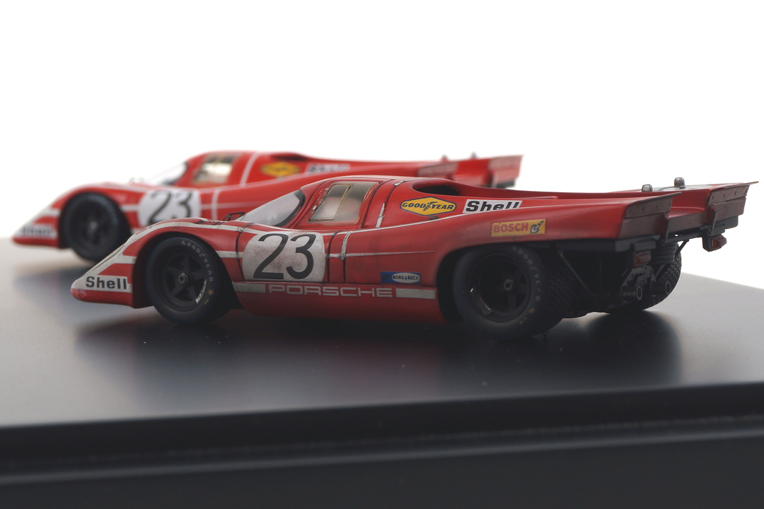 Set Porsche 917 Winner 24h Le Mans 1970 car.tima FINISH LINE - Originalsignatur Hans Herrmann