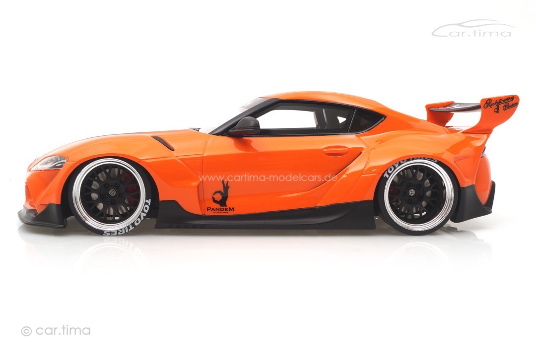 Pandem Toyota GR Supra V1.0 orange TopSpeed 1:18 TS0359