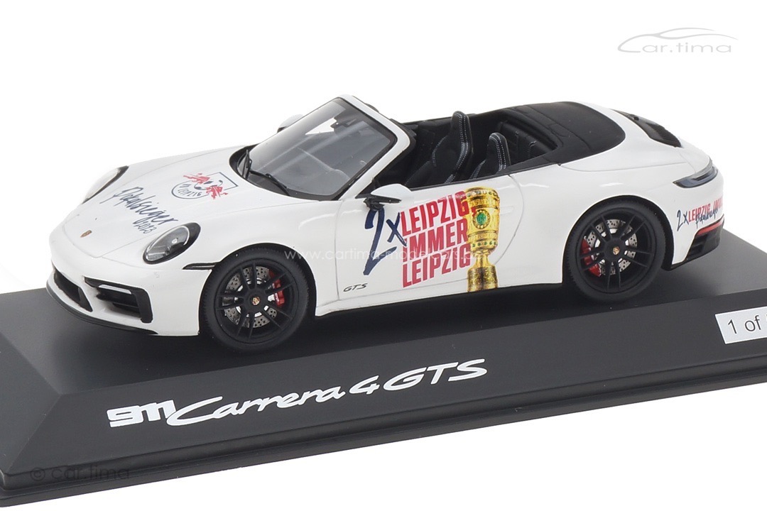 Porsche 911 (992) Carrera 4 GTS Cabrio RB Leipzig Pokalsieger 2023 Spark 1:43 WAXL2000014