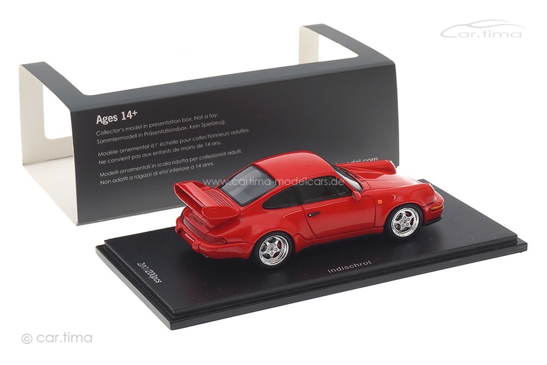 Porsche 911 (964) Carrera RS 3.8 Indischrot Spark 1:43 car.tima EXCLUSIVE CA04314007