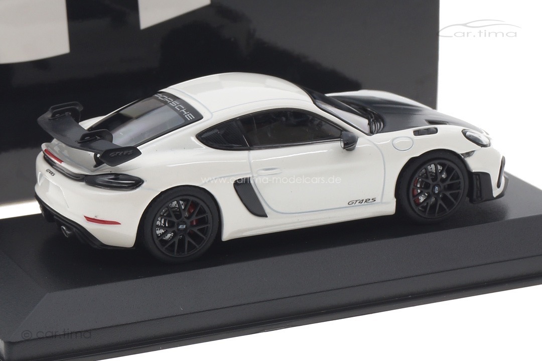 Porsche 718 Cayman GT4 RS Carraraweißmet./Rad schwarz Minichamps 1:43 410069702