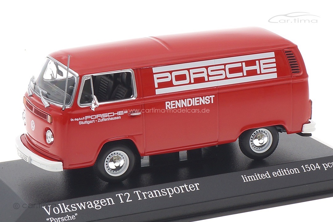 Volkswagen T2 Transporter Porsche Renndienst Minichamps 1:43 943053064