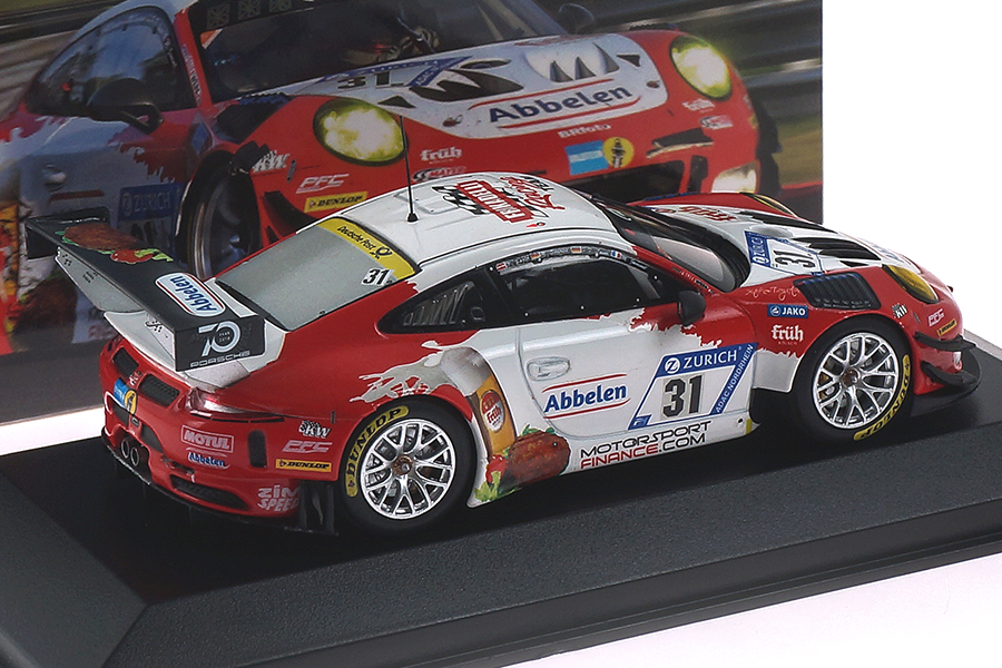 Porsche 911 (991 II) GT3 R Frikadelli Racing 24 Nürburgring 2018 Seefried/Laser Minichamps 1:43 