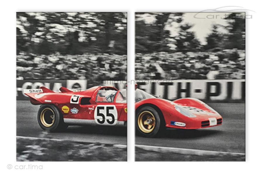 Kunstdruck auf Leinwand/Keilrahmen Ferrari 512 120x80,5 cm