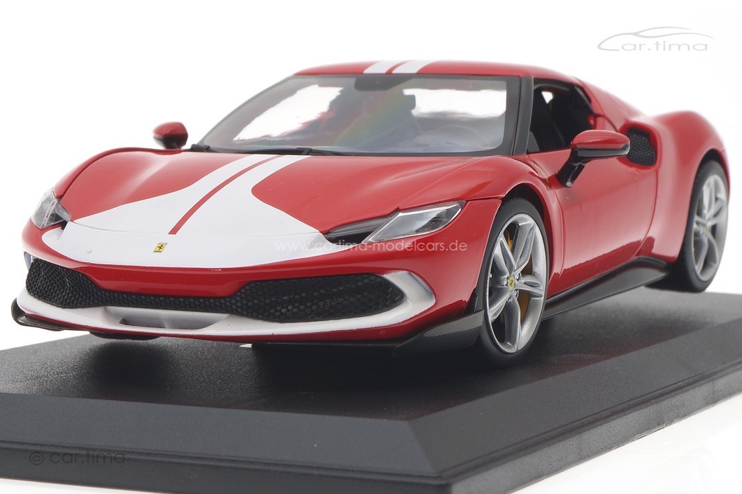 Ferrari 296 GTB Assetto Fiorano 2022 rot/weiß Bburago 1:18 18-16017R