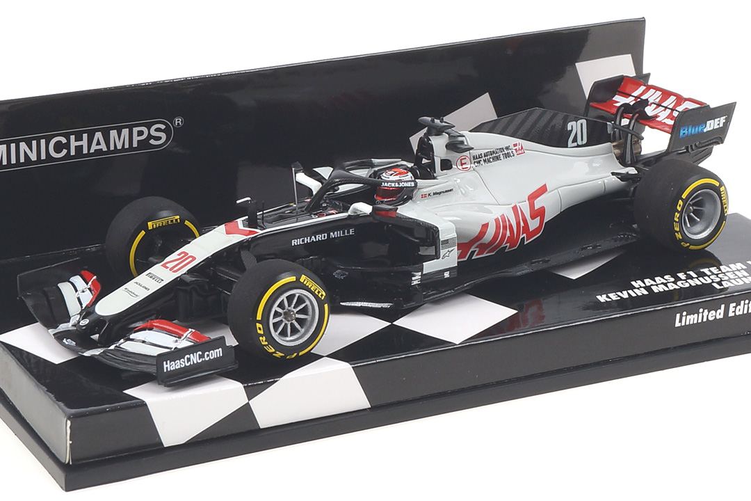 Haas F1 Team VF-20 Launch Spec 2020 Kevin Magnussen Minichamps 1:43 417200020