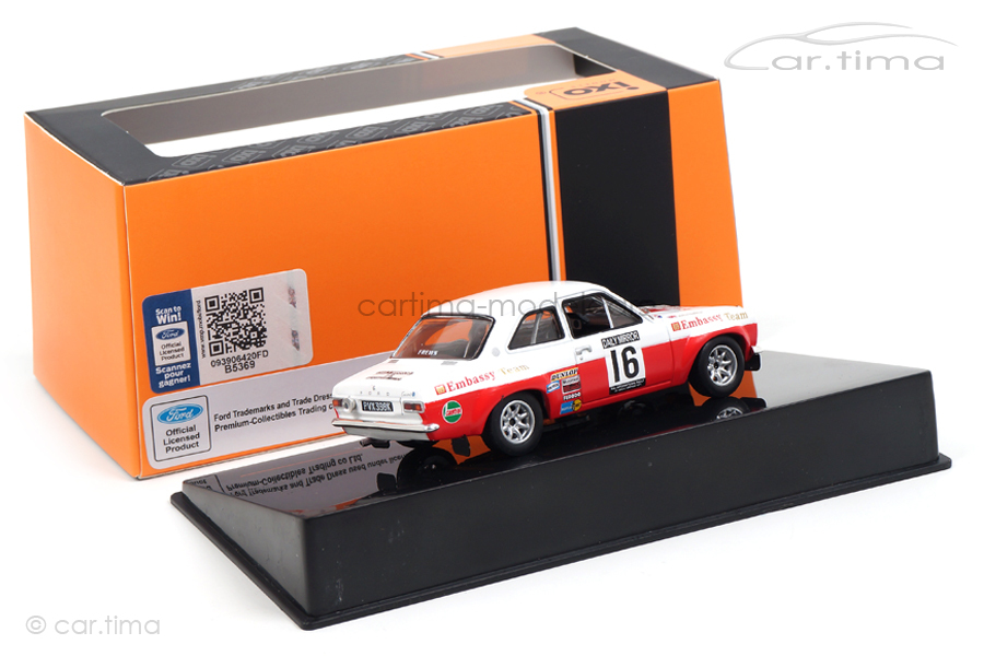 Ford Escort MK II RS 1600 RAC Rally 1971 Mäkinen/Liddon IXO 1:43 RAC260