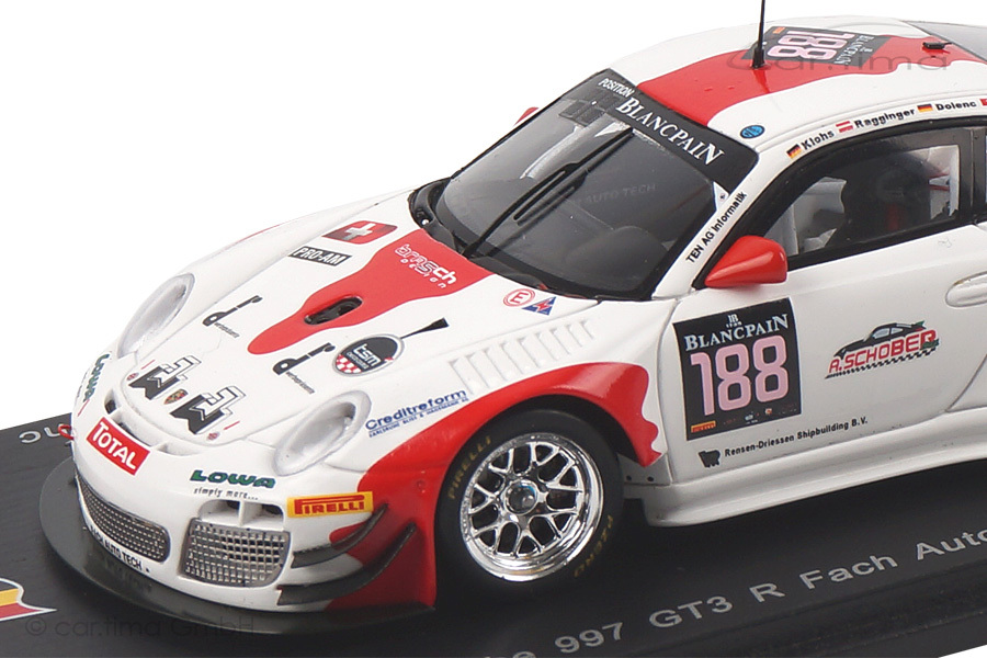 Porsche 911 (997 II) GT3 R24h Spa 2014 Klohs/Ragginger/Dolenc Spark 1:43 SB081