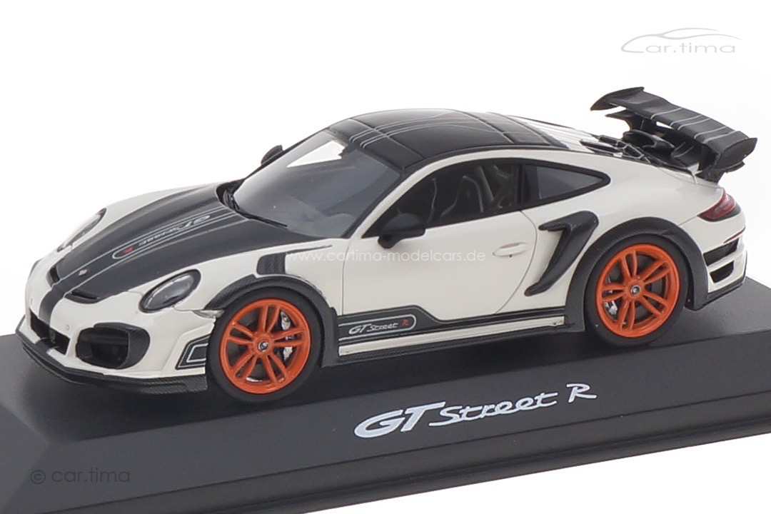 TECHART GTstreet R Weiß/Rad Gulforange TECHART Collection 1:43 091.992.143.004GO