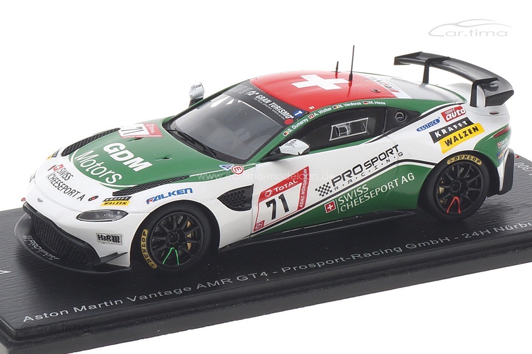 Aston Martin Vantage AMR GT4 24h Nürburgring 2020 Dumarey/Hess/Walker Spark 1:43 SG702