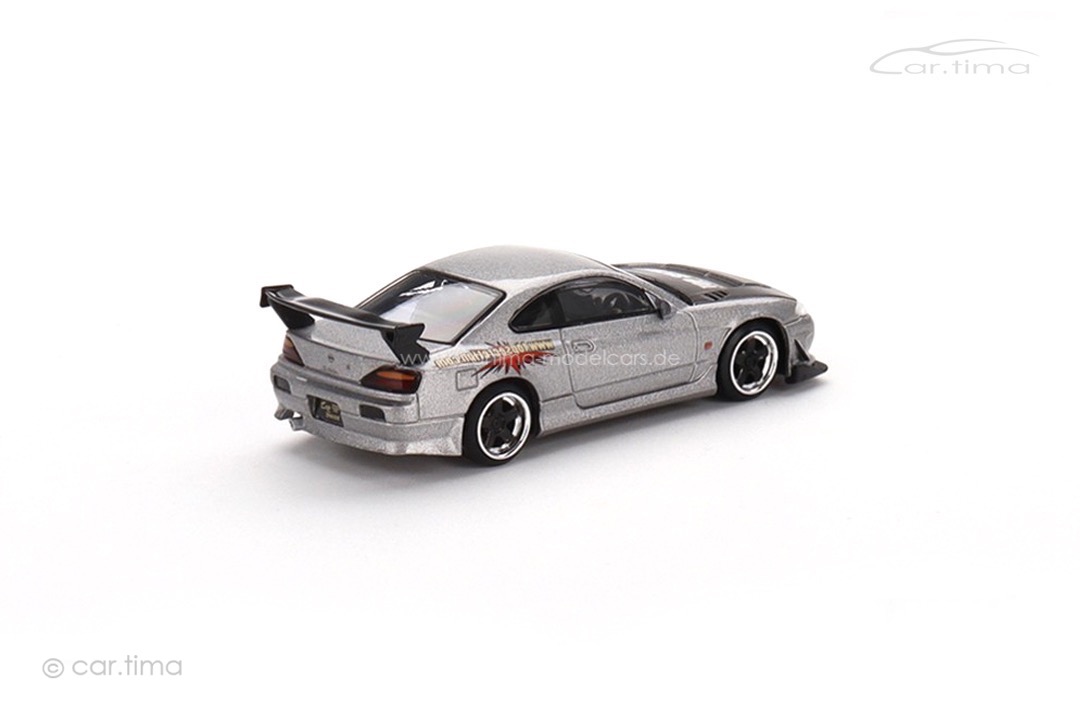 Nissan Silvia S15 Top Secret silver MINI GT 1:64 MGT00545-R