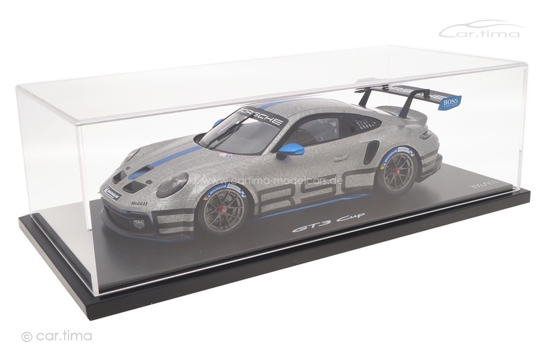 Porsche 911 (992) GT3 Cup GT-Silver/Sharkblue met. Spark 1:18 WAP0219920NGT3