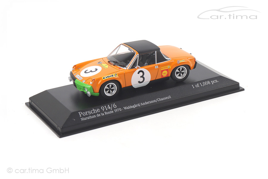 Porsche 914/6 Marathon de la Route 1970 Waldegaard/Andersson Minichamps 1:43 400706503