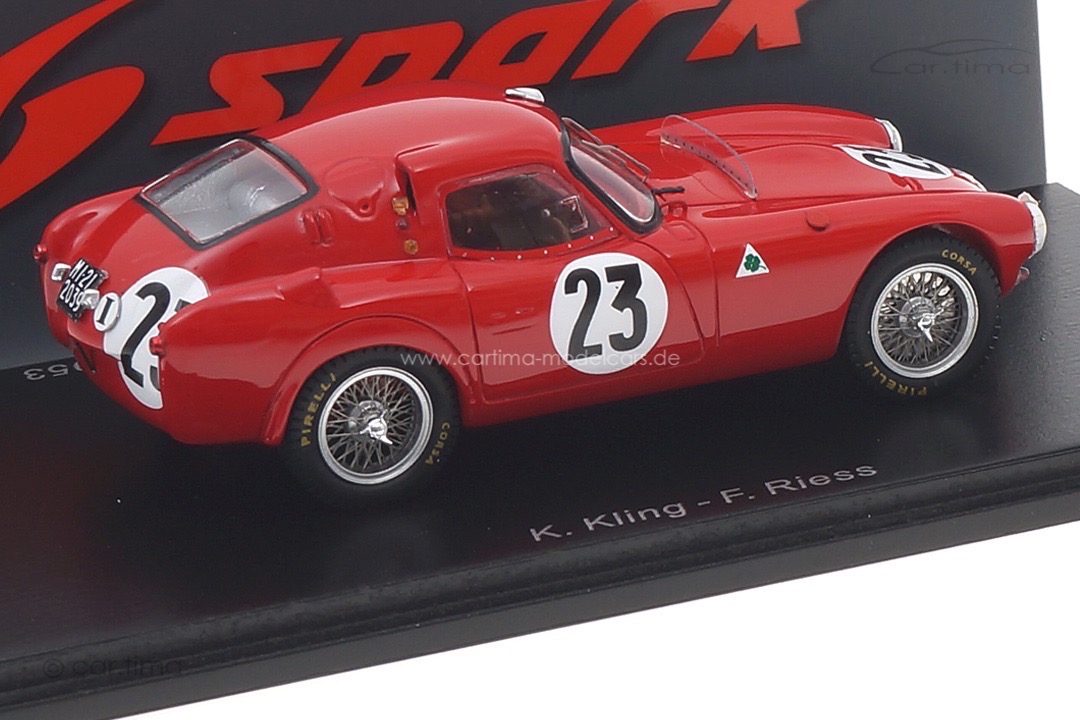 Alfa Romeo 6C 3000 CM 24h Le Mans 1953 Spark 1:43 S4704