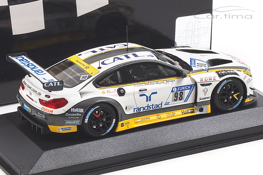 BMW M6 GT3 24h Nürburgring 2018 Catsburg/Westbrook/Blomqvist Minichamps 1:43 447182698