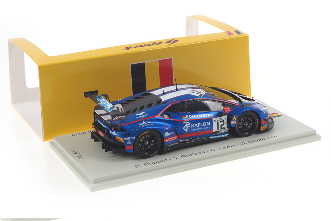 Lamborghini Huracán GT3 24h Spa 2019 Dupont/Gattuso/Lewis/Stoneman Spark 1:43 SB314