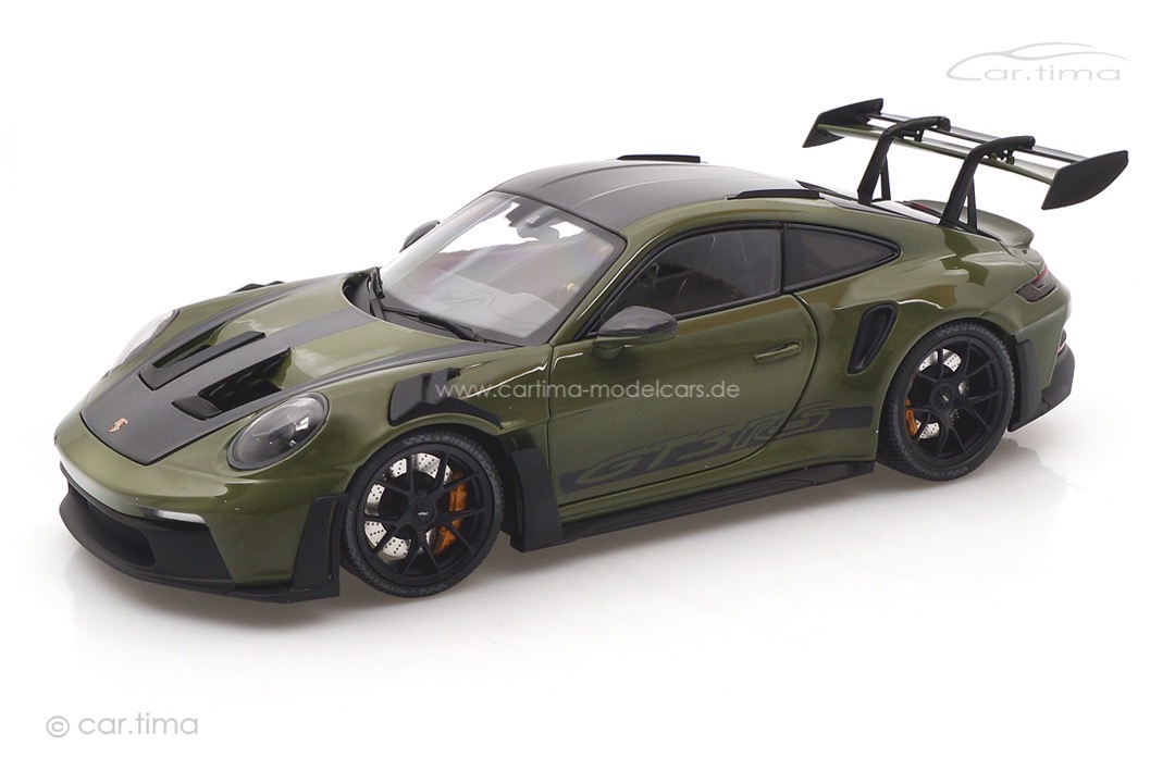 Porsche 911 (992) GT3 RS Weissach Package Nato Olive/Rad schwarz Minichamps 1:18 110062027