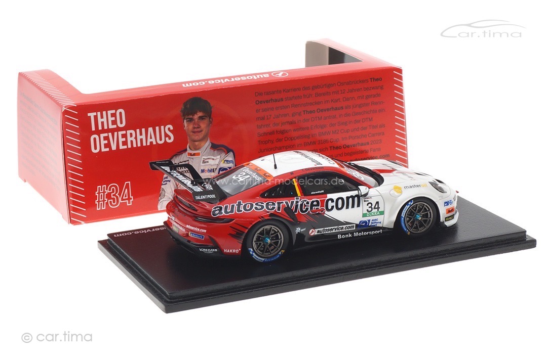 Porsche 911 (992) GT3 Cup Carrera Cup 2024 Theo Oeverhaus Spark 1:43 MAB052