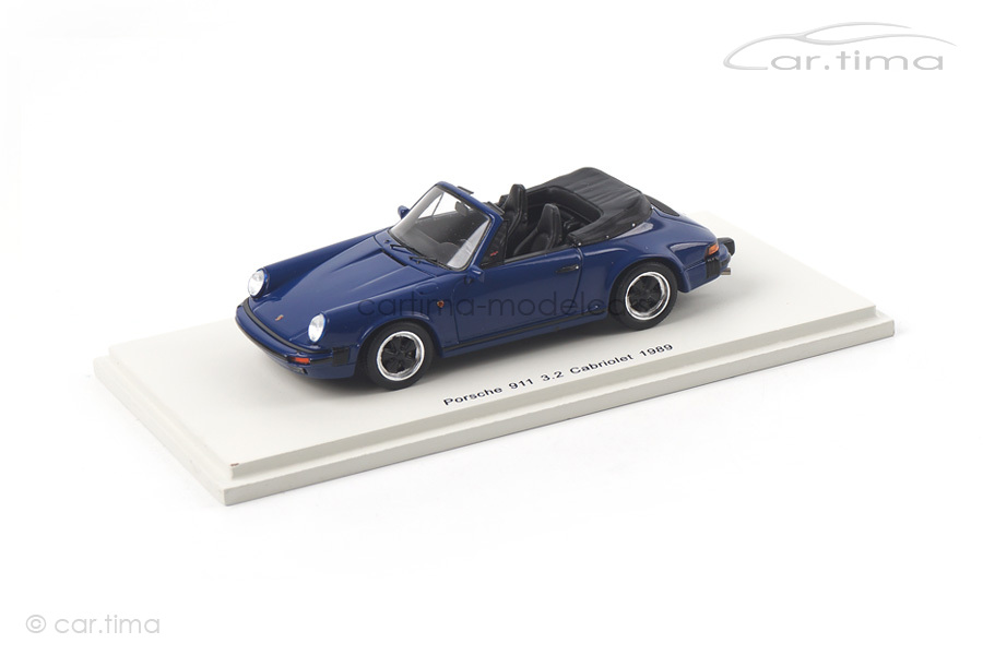 Porsche 911 Carrera 3.2 Cabriolet blau Spark 1:43 S4468