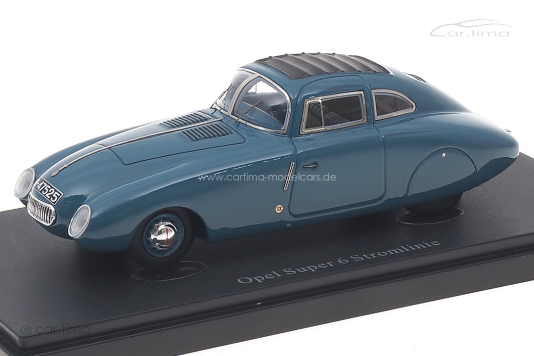 Opel Super 6 Stromlinie graublau autocult 1:43 04034