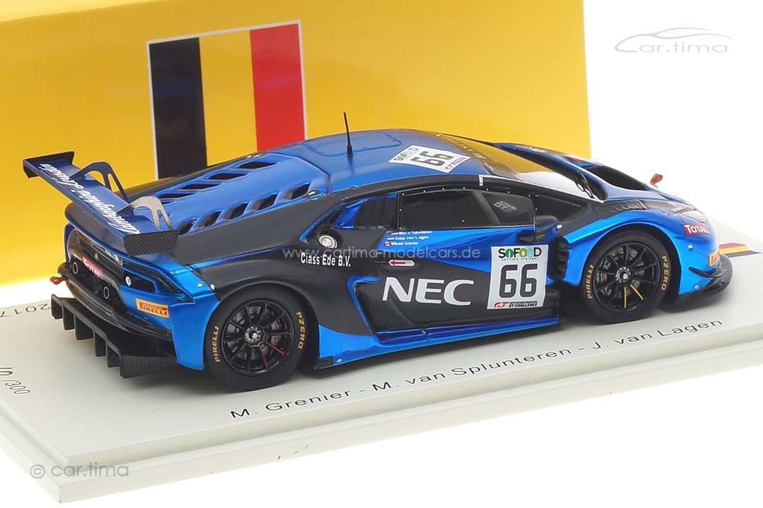 Lamborghini Huracán GT3 24h Spa 2017 Grenier/van Splunteren/van Lagen Spark 1:43 SB299