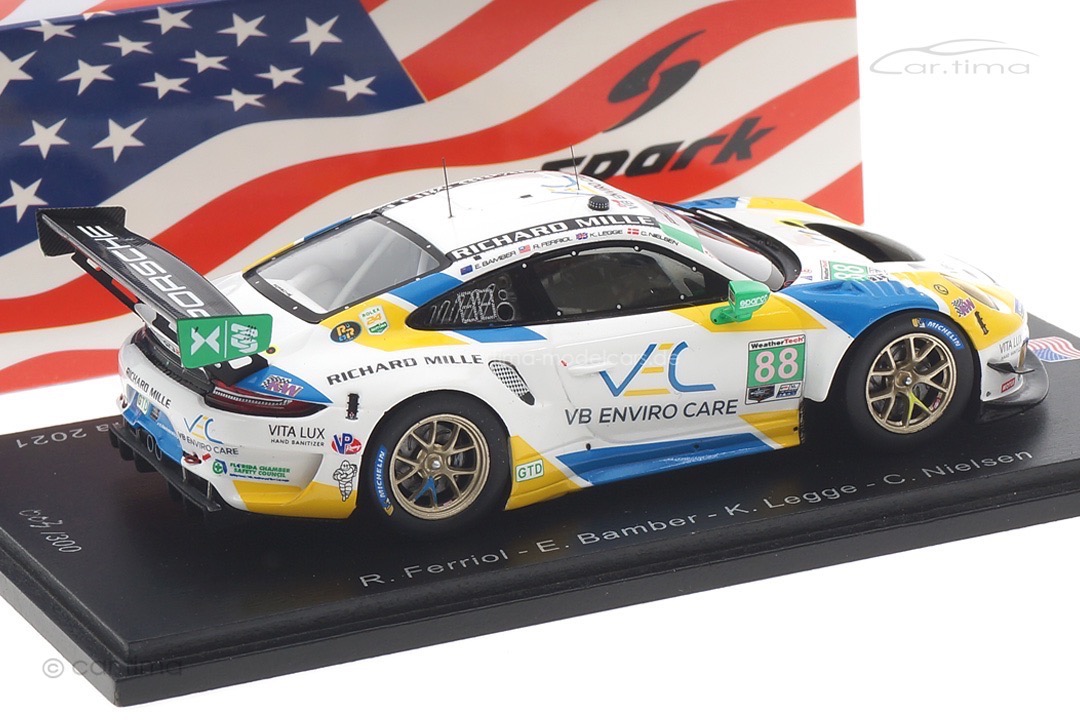 Porsche 911 GT3 R 24h Daytona 2021 Ferriol/Bamber/Legge/Nielsen Spark 1:43 US285